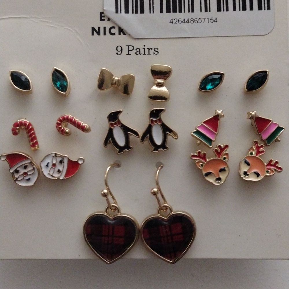 9pk Holiday Earrings - Picture 5 of 5